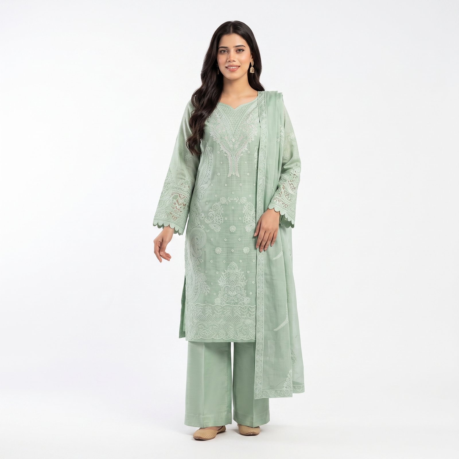 female model wearing green outfit 202608212008 female model wearing green outfit 202608212008